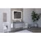 Castello Usa Amazon 36" Wall Mounted  Gray Vanity With Gray Top And Gold Handles CB-MC-36G-GLD-2056L-GR - alternate 6